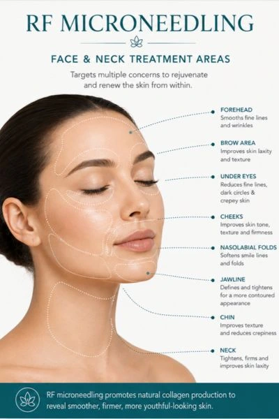 Image of where you can have RF Micorneedling Skin tightening East Kilbride on the face