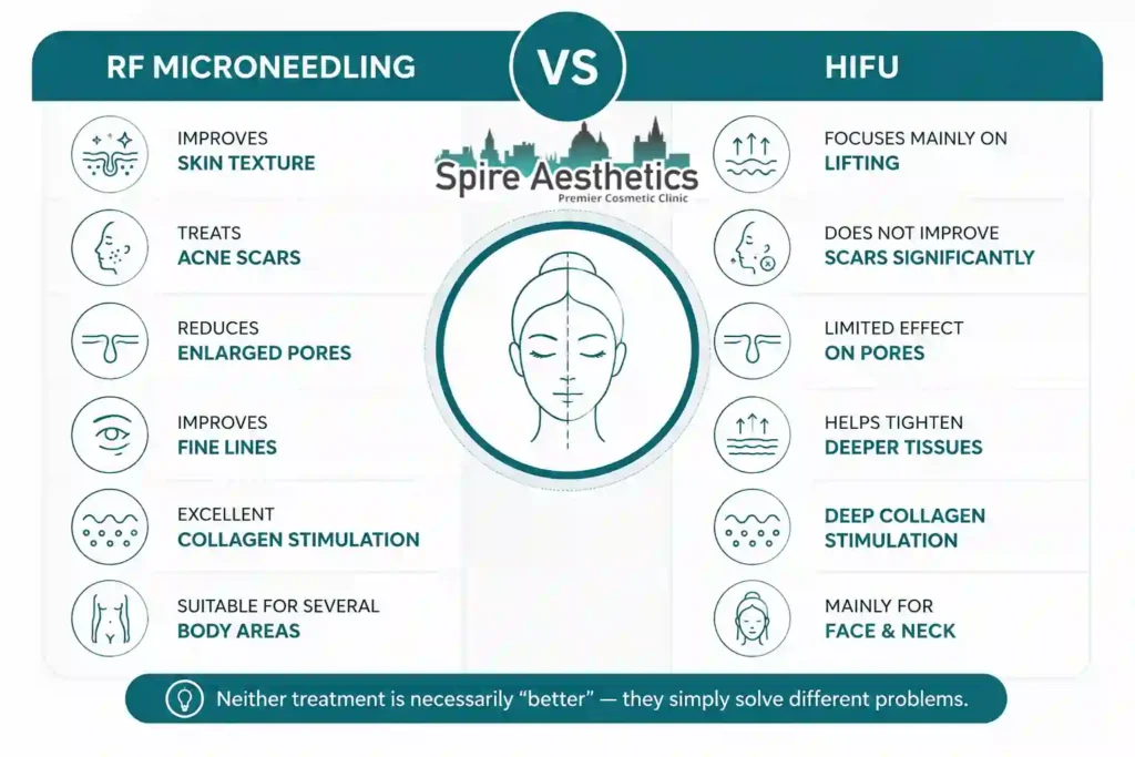 RF Microneedling vs HIFU: Which Treatment Gives Better Results East Kilbride?
